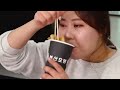 mukbang 맛집이 모여있는 휴게소 먹방😋 죠스떡볶이 핫도그 콜팝 매운어묵 인생 닭강정 korean street food