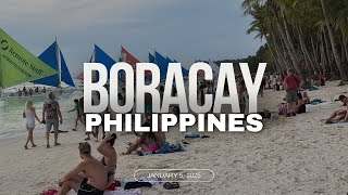 Afternoon stroll on the breathtaking shores of Boracay 🌊 (4k) 01/05/2025