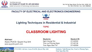 Lighting Techniques in Residential & Industrial Report | Classroom Lighting Topic