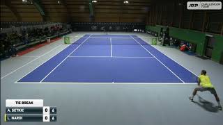 Aldin Setkic (BIH) vs Luca Nardi (ITA), Forli 2 challenger, 1 Round