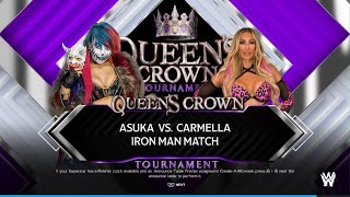 WWE 2K24 Asuka vs Carmella – Intense Iron Man Match Showdown!