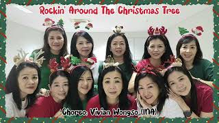 Rockin' Around The Christmas Tree// Line Dance// @vilinedance (INA)