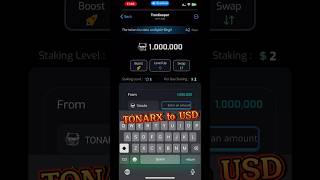 How to swap minet tonarx to usd on tronkeeper. #tonarx