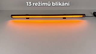 kf016-64 - Gumové výstražné LED světlo vnější, oranžové, 12/24V, 640mm