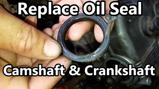 CAMSHAFT and CRANKSHAFT OIL SEAL REPLACEMENT F6A MULTICAB