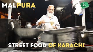 Malpura Making on Road | Street Food of Karachi | Inside Pakistan