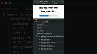 Indeterminate Progress Bar Animation #shorts