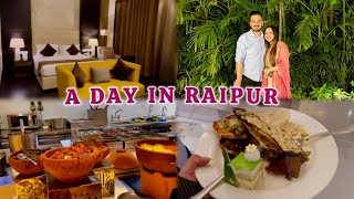 RAIPUR TRIP 💼| ROOM UPGRADE 😍| EXPLORING THE CITY✌🏻| RAIPUR TO BHOPAL 🚗