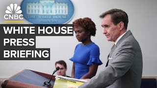 White House press secretary Karine Jean-Pierre and NSC's John Kirby hold a brief