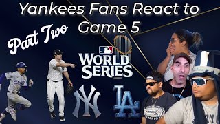 Yankees Fans React to Game 5 of the World Series Part 2