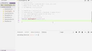 Counting Sort Solution In JavaScript