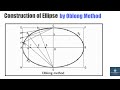 Construction of Ellipse by Oblong Method