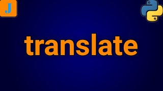 Python String translate