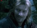 lord of the rings boromir talks with aragorn