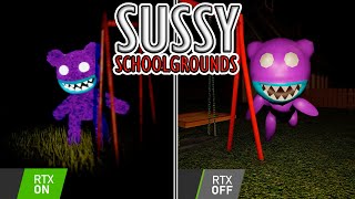 █ Horror Game "Sussy Schoolgrounds - RTX ON vs RTX OFF" – full walkthrough █