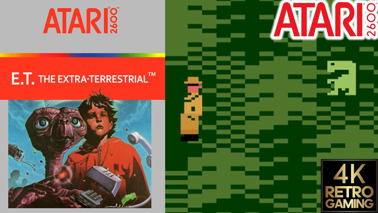 E T The Extra Terrestrial Atari 2600 4k Gameplay Youtube