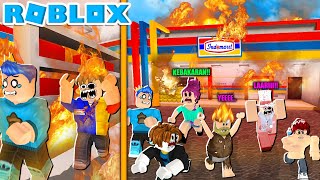 TOKO INDOMARET KEBAKARAN DI ROBLOX!! ROBLOX KIAMAT!!