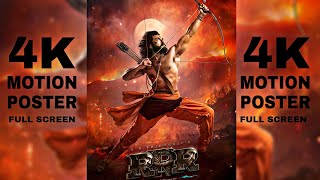 AlluriSitaRamaRaju - Official Motion Poster 4K | RRR Movie | Ramcharan | Jr. NTR | S S Rajamouli