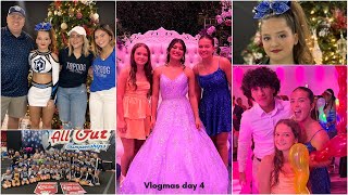 Emily wins her first cheer competition / GRWM for a  QUINCEAÑERA | VLOGMAS DAY 4