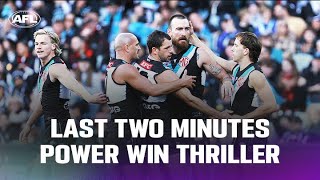 Last Two Minutes | Port Adelaide v Essendon | Round 8, 2023