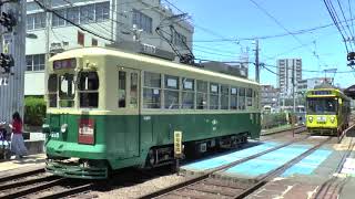 【路面電車動画】長崎電気軌道１０２　つりかけの音　２１１形