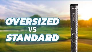 Are BIGGER grips BETTER? Oversized vs standard golf grips!