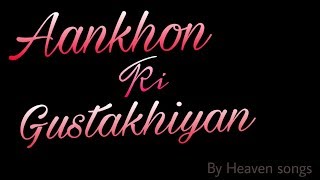 Aankhon Ki Gustakhiyan Full Lyric,song Kavita Krishnamurthy Kumar Sanu - Hum Dil De Chuke Sanam