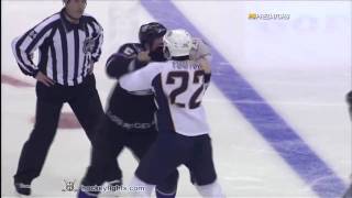 Jordin Tootoo vs Richard Clune Mar 14, 2010