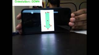Detecting orientation of the green arrow.