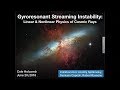 DOE NNSA SSGF 2018: Gyroresonant Streaming Instability of Interstellar Cosmic Rays