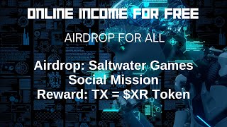 New Airdrop: Saltwater Games Social Mission।। Listed soon।। Crypto Tutorial