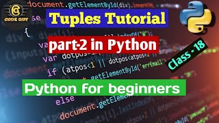 18. Python Bangla Tutorial - Tuple tutorial-2.How to set tuple in python.
