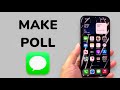 How To Make A Poll On iPhone Messages