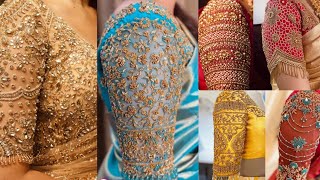 Latest Bridal Aari Style work Designs/Bridal Heavy Maggam Work Blouse Designs #aariworkblouse #aari