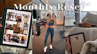 RESETTING FOR FEBRUARY | Vision Boards, Monthly Planning, Leg Workout.