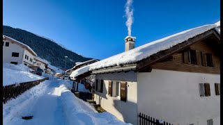 Fabulous winter in Switzerland.🇨🇭Vals. Graubünden