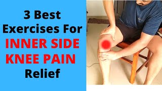Inner Side Knee Pain Relief 3 Best Exercises | Instant Inner Knee Pain Relief Technique | Knee Pain