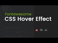 fontawesome CSS Hover Effect | csPoint Website Designing Tutorials