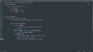 Leetcode 114. Flatten Binary Tree to Linked List in Python | Python Leetcode | Python Code Tutorial