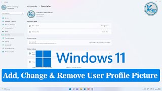 ✅ How To Add, Change And Remove User Profile Picture Windows 11