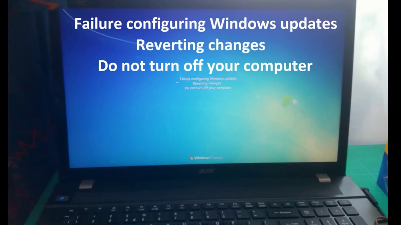 Windows update failed. Do not turn off Computer. Windows updates 30%. W10 not turn off when close.