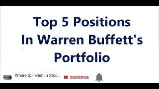 Top 5 Position's in Warren Buffet's Portfolio(@WarrenBuffett)