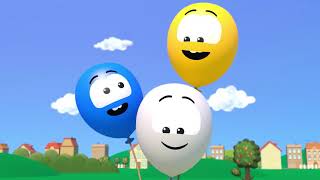 Учим цвета - Котёнок Котэ и цветные воздушные шарики - Песни мультики для детей