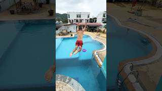 Was it possible? | 1st try into the floaty in swimming pool