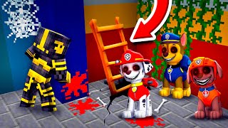 ENCUENTRO UN PASADIZO SECRETO EN LA CASA DE PAW PATROL .EXE EN MINECRAFT 😱