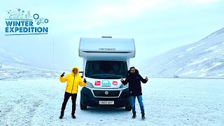 Experiencing our First Snow in UK, A Day in Scottish Highlands, Ballater | Winter Van Life in UK