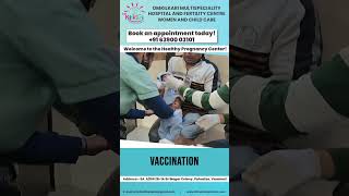 Baby Getting  Monthly Vaccination Shot | Best Pediatric Doctor In Varanasi, Best Pediatrics Hospital