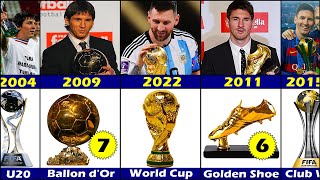 Lionel Messi Career All Trophies & Awards 2023