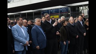 Predsednik Srbije Aleksandar Vučić u Novom Sadu otvorio brzu prugu!