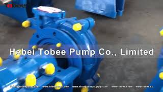 Tobee® 6X4E AH Polyurethane Slurry Pump for Sugar and Raw Foodstuffs.